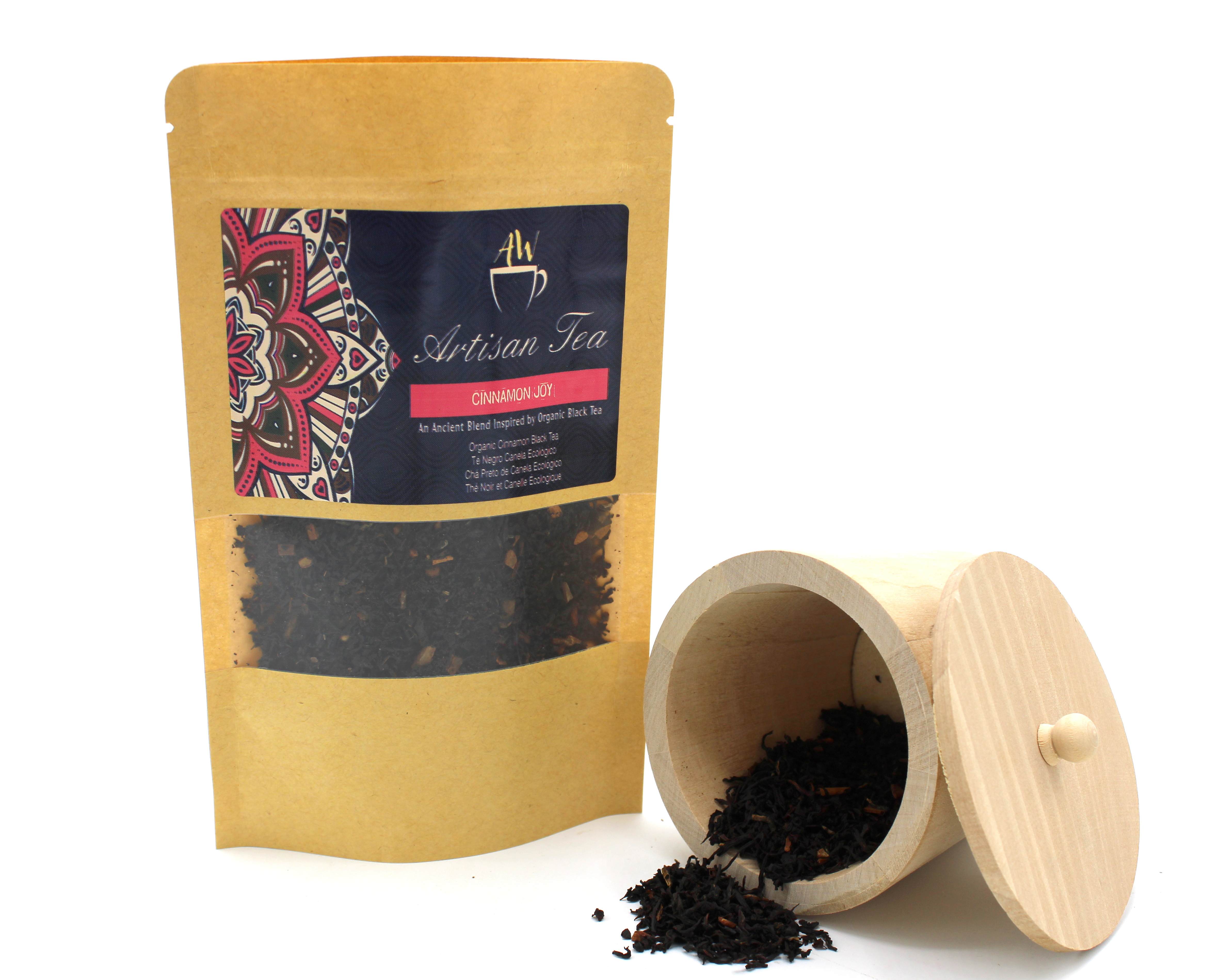 50g de chá preto de canela orgânico (imagem de) 50g de chá preto de canela orgânico