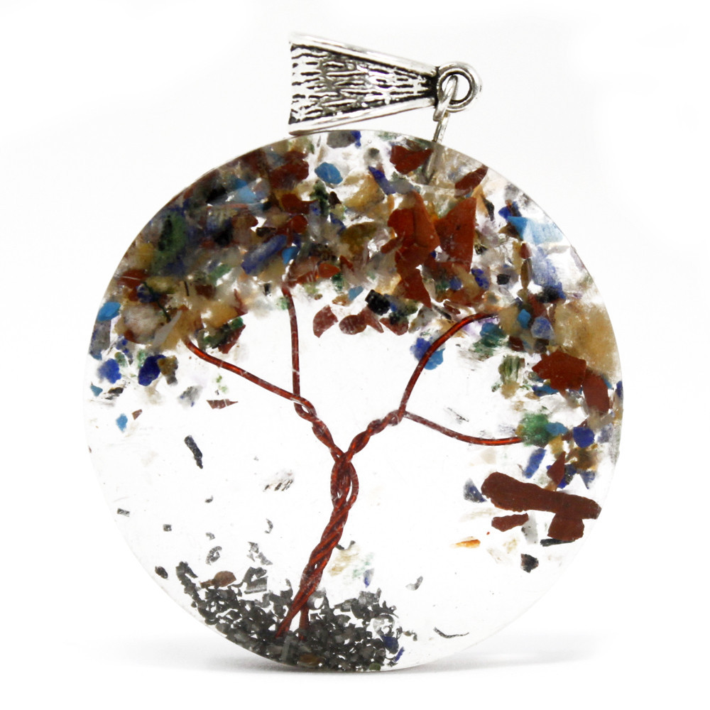 Pingentes De Orgonite - Round Amethyst Tree (imagem de) Pingentes De Orgonite - Round Amethyst Tree